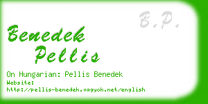 benedek pellis business card